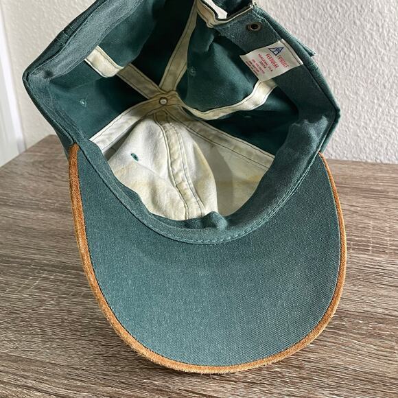 Vintage Charleston SC Baseball Cap Green Brown Adjustable Strapback Hat Headwear - Picture 4 of 12